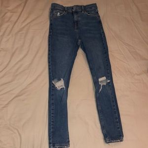Ripped TopShop Jamie Skinny Jeans